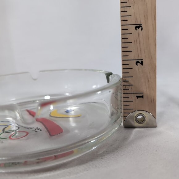 Barcelona Olympics 1992 Glass Ashtray COOB Italy Souvenir Vintage Spain Games - Picture 7 of 7